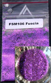 GPI FLAKES FUSCIA( MEDIUM) 4OZ - KCFSM106 